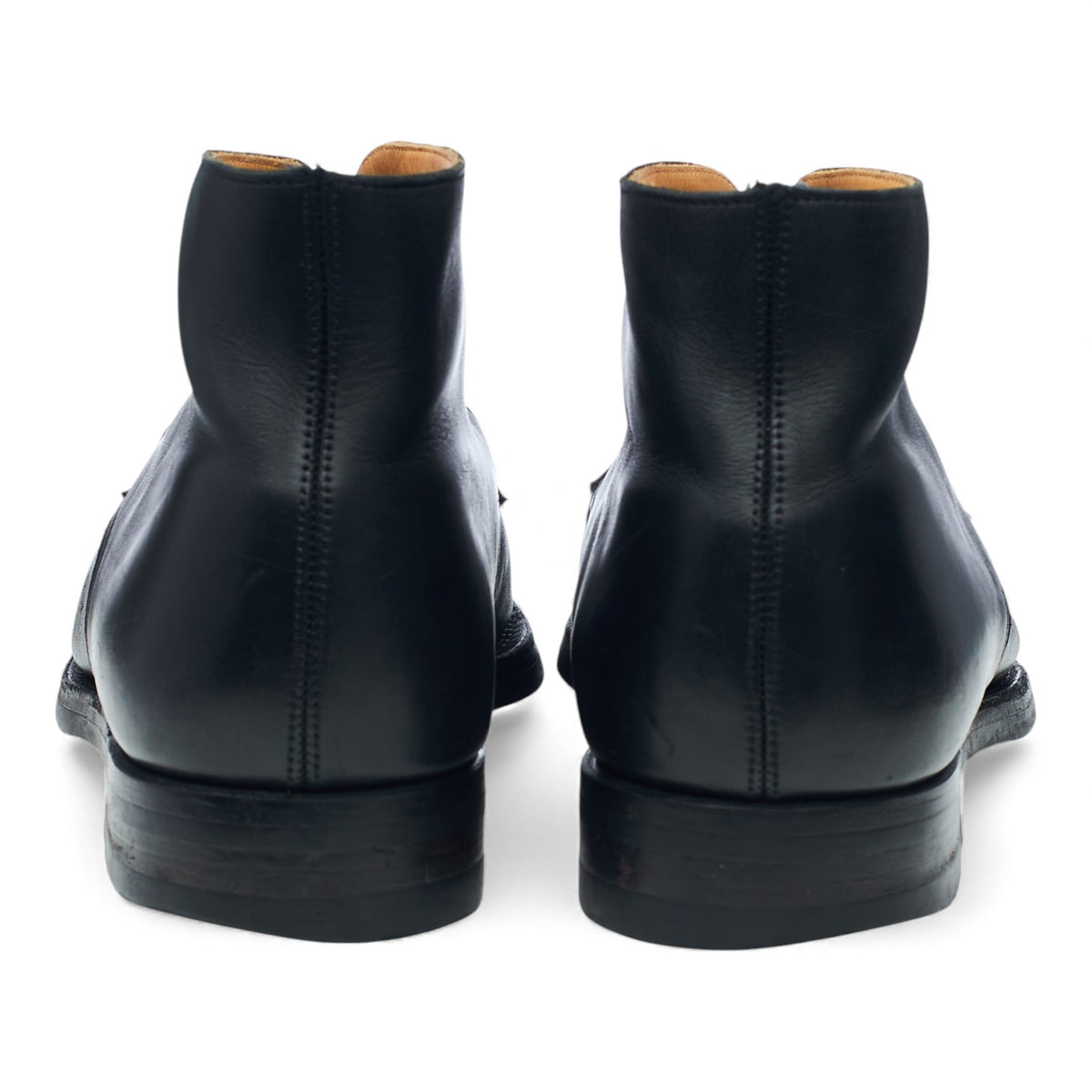 'Tetbury' Black Leather Chukka Boots UK 9.5 E