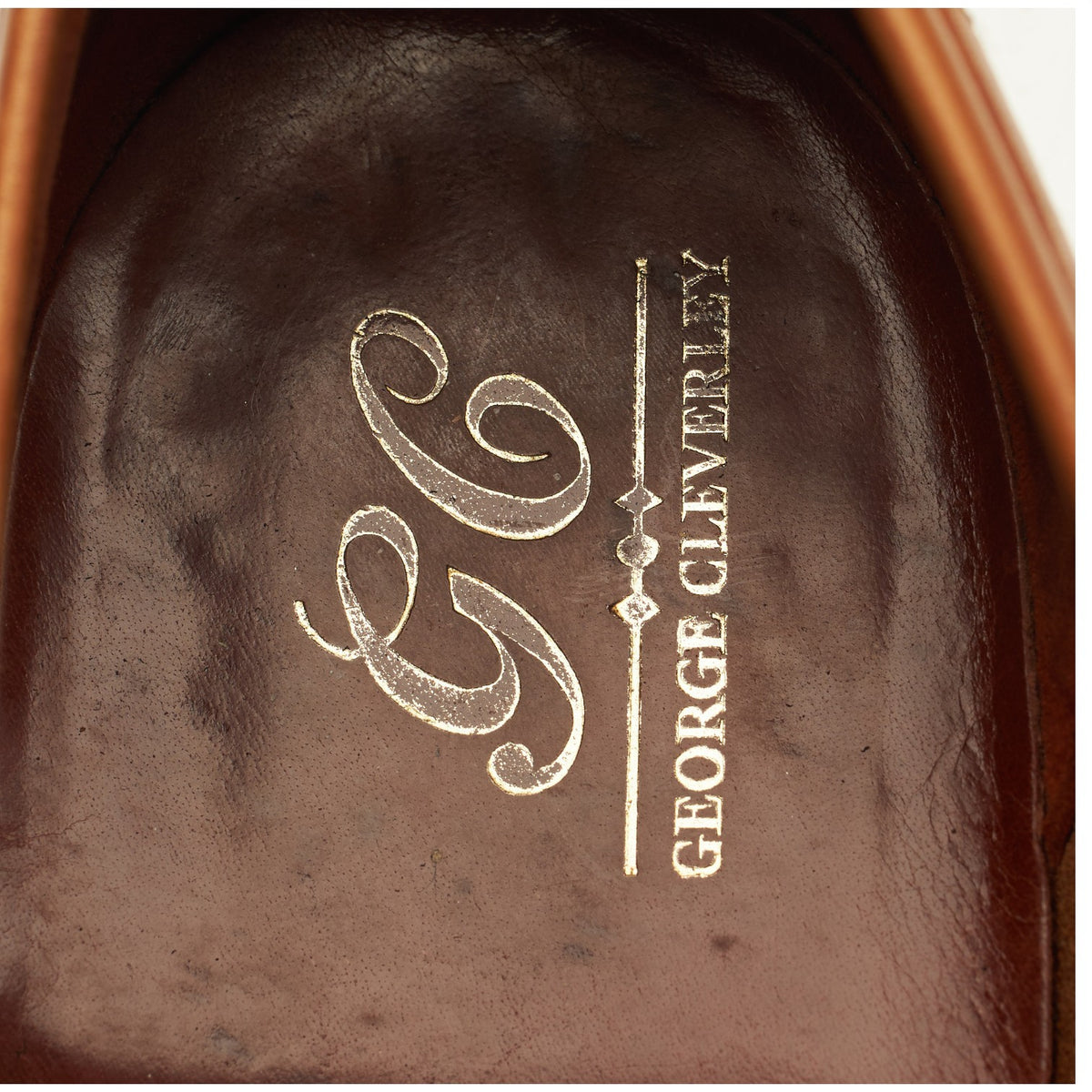 'George' Tan Brown Leather Loafers UK 8.5 E