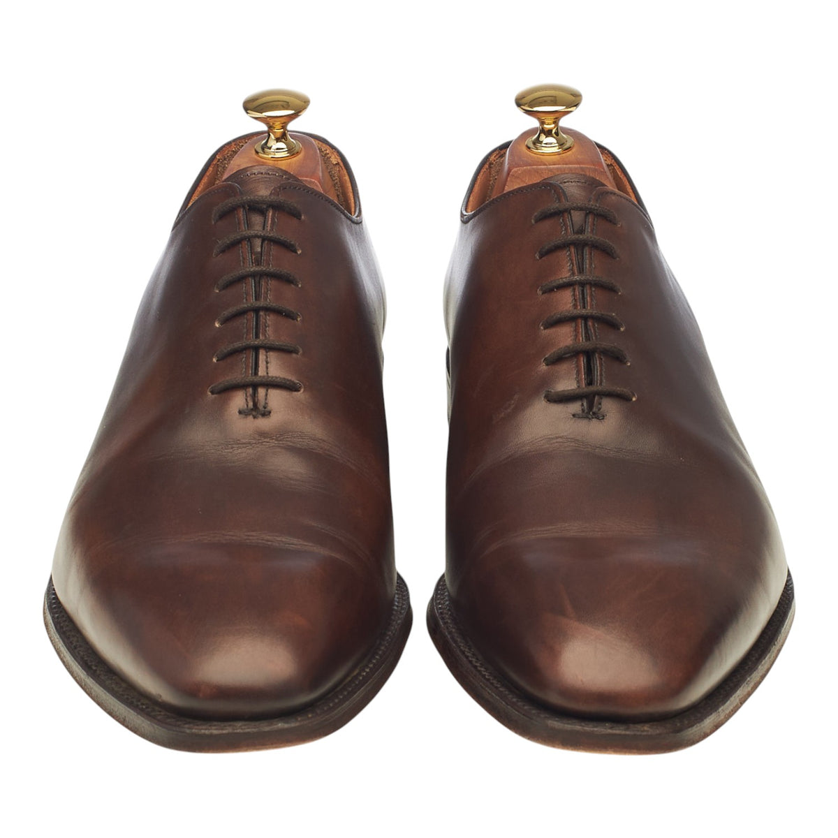 'Berkeley' Dark Brown Leather Wholecut Oxford UK 10.5 F