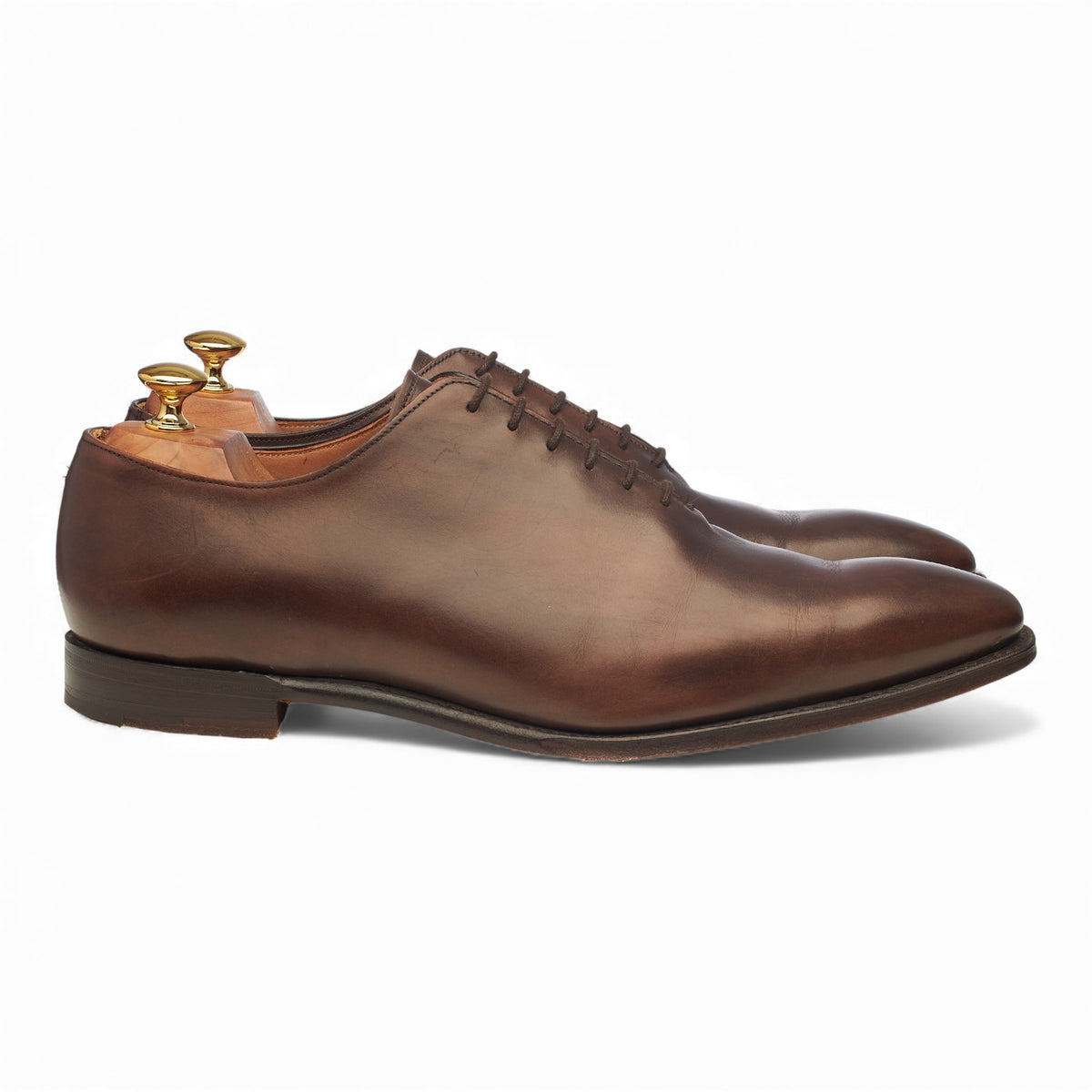 'Berkeley' Dark Brown Leather Wholecut Oxford UK 10.5 F