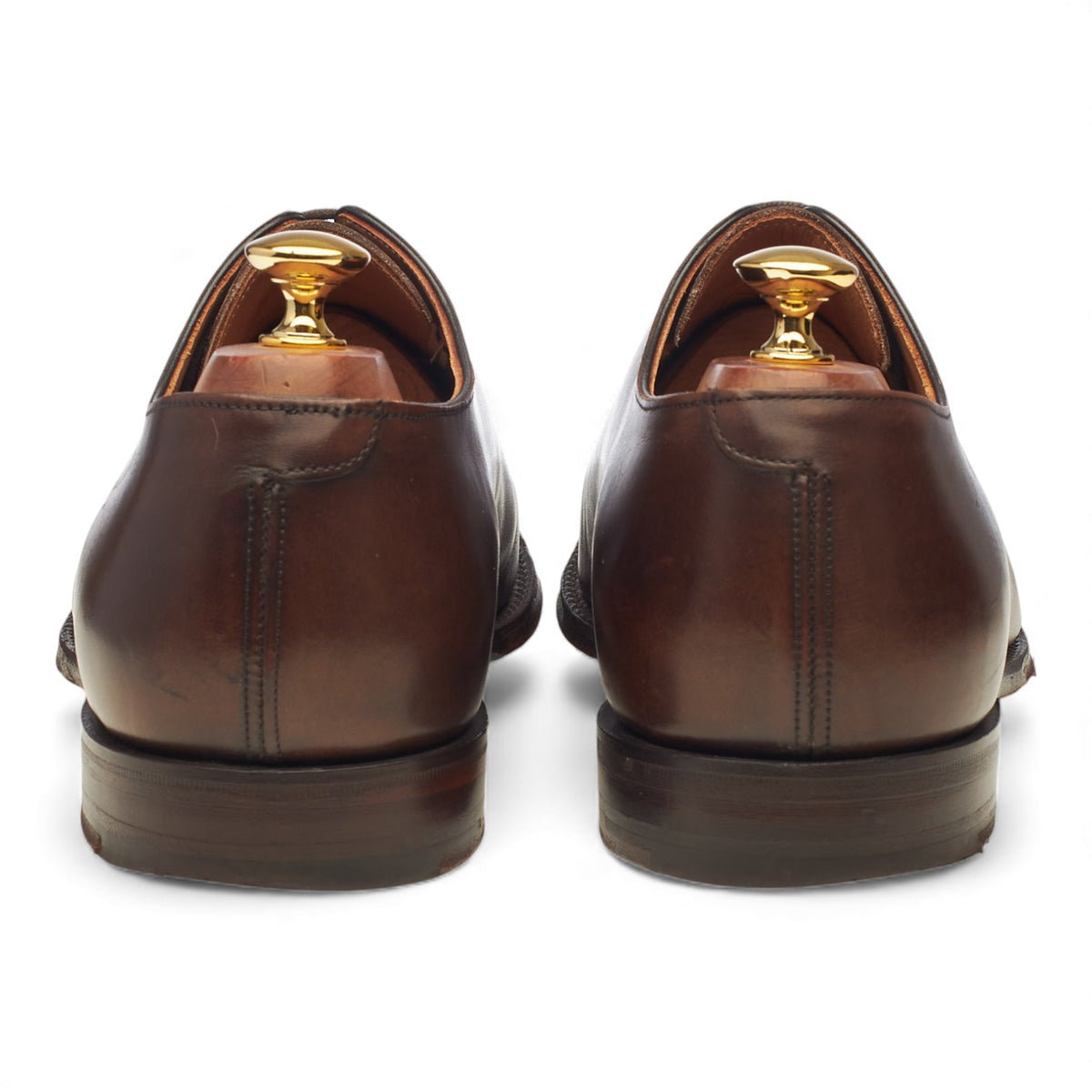'Berkeley' Dark Brown Leather Wholecut Oxford UK 10.5 F