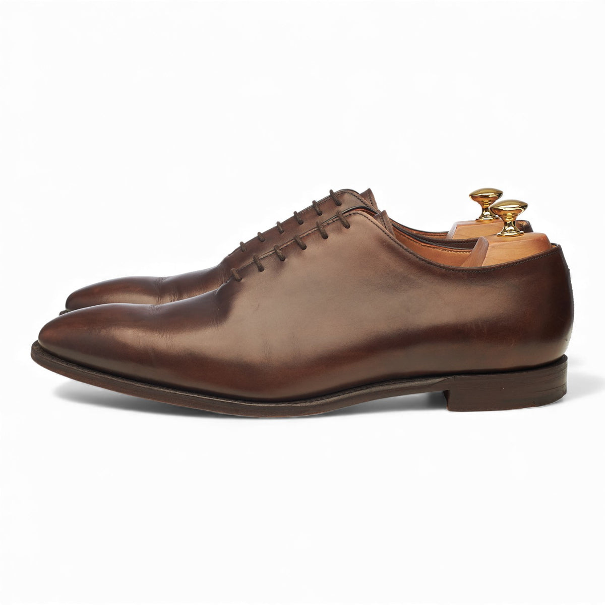 'Berkeley' Dark Brown Leather Wholecut Oxford UK 10.5 F
