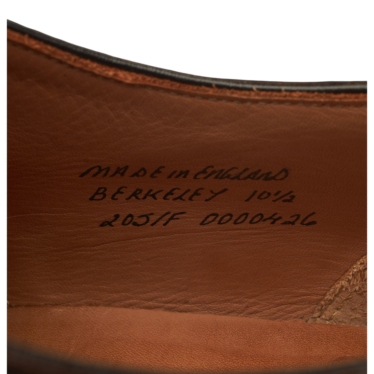 'Berkeley' Dark Brown Leather Wholecut Oxford UK 10.5 F