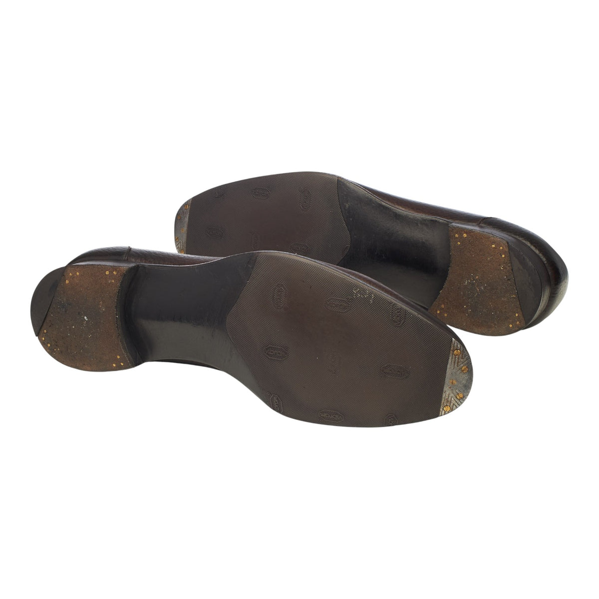 'Corniche' Dark Brown Leather Tassel Loafers UK 9 F