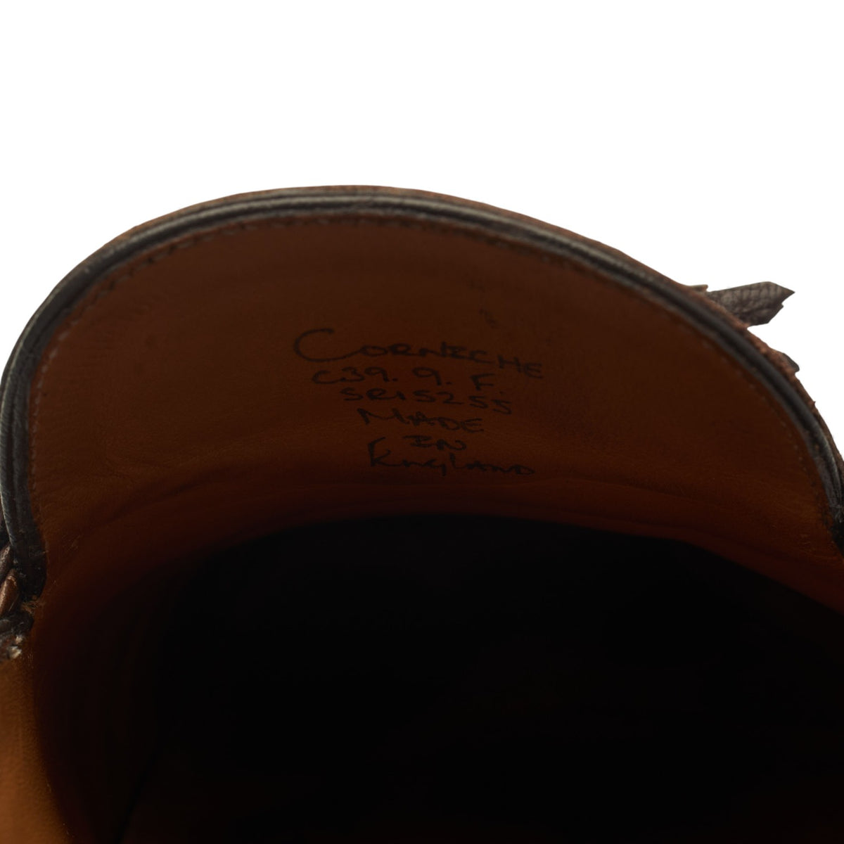 'Corniche' Dark Brown Leather Tassel Loafers UK 9 F