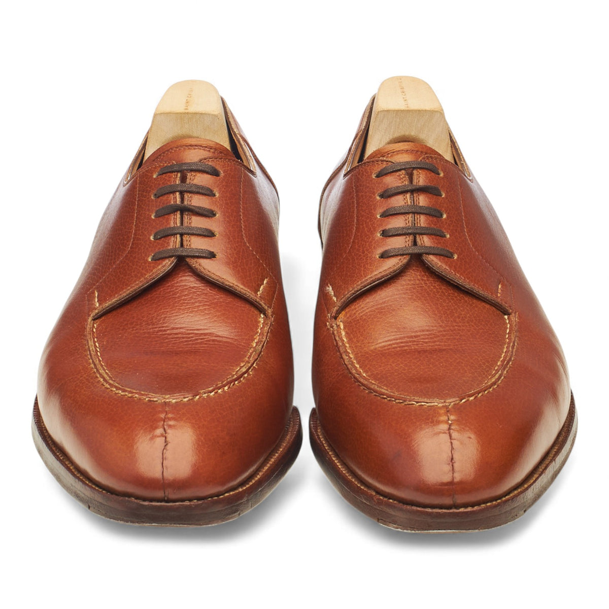 Bryceland's '633' Tan Brown Leather Split Toe Derby UK 8 F