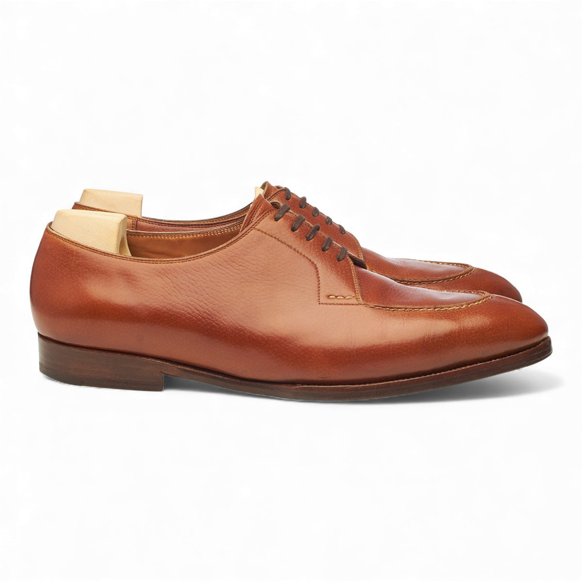 Bryceland's '633' Tan Brown Leather Split Toe Derby UK 8 F