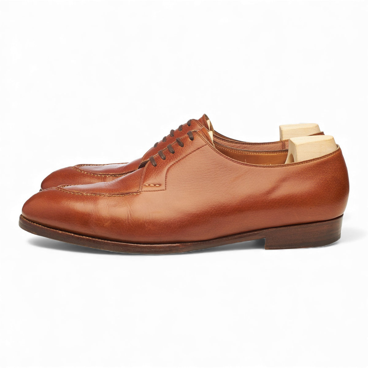 Bryceland's '633' Tan Brown Leather Split Toe Derby UK 8 F