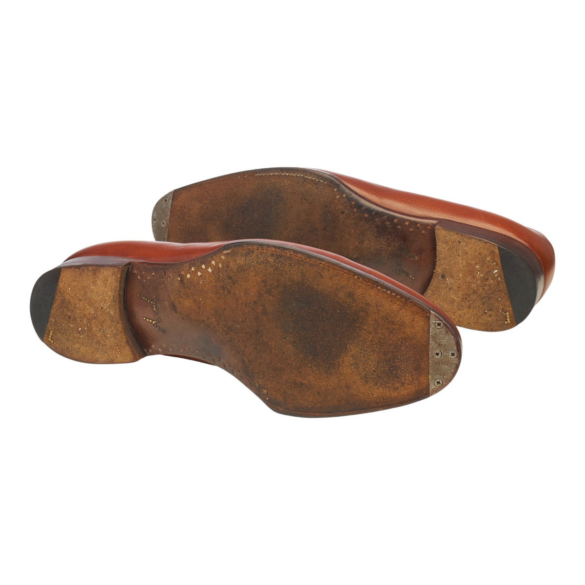 Bryceland's '633' Tan Brown Leather Split Toe Derby UK 8 F