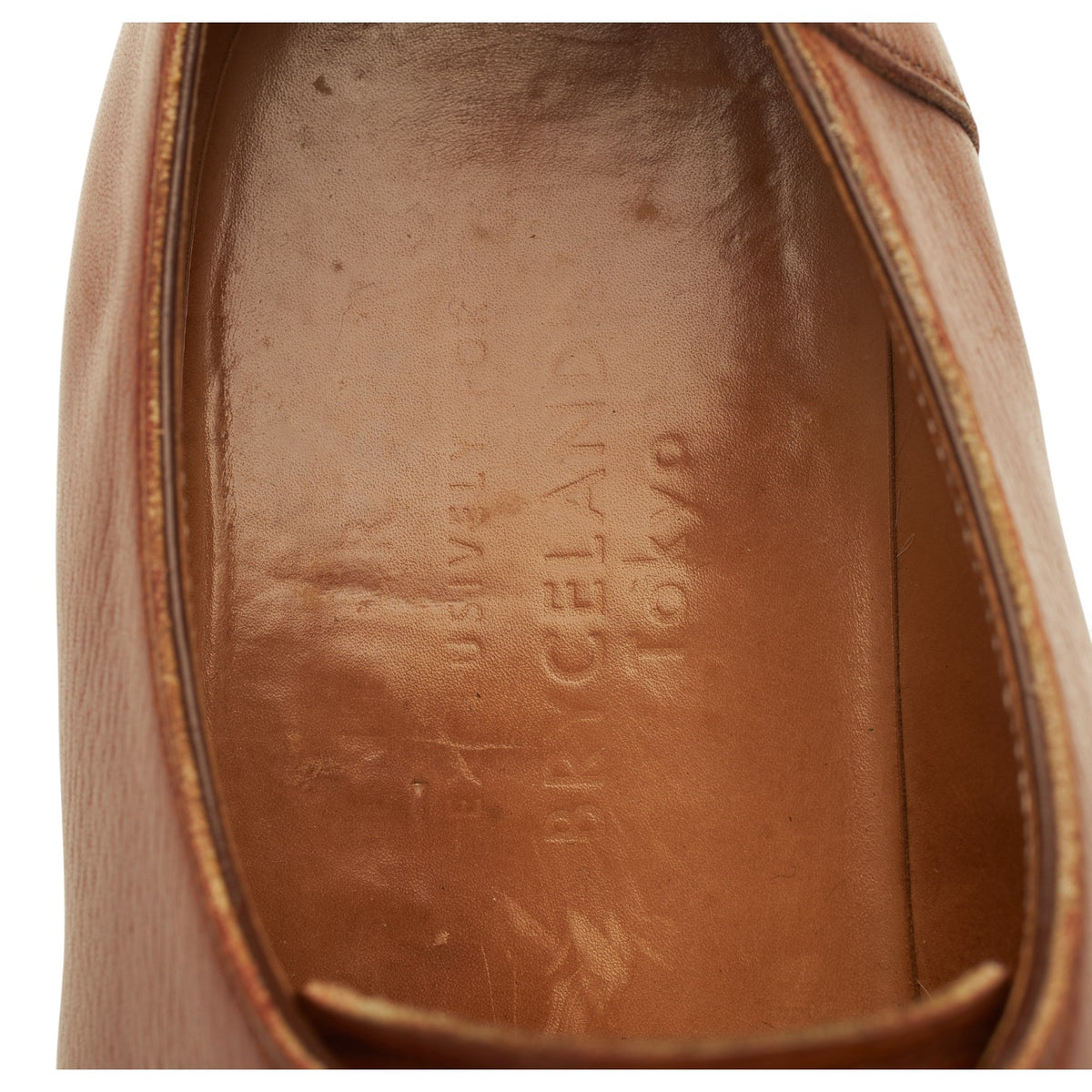 Bryceland's '633' Tan Brown Leather Split Toe Derby UK 8 F