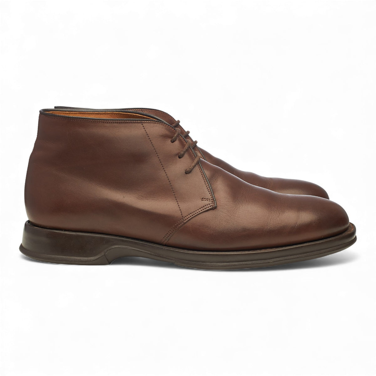 'Durham' Dark Brown Leather Chukka Boots UK 8 F