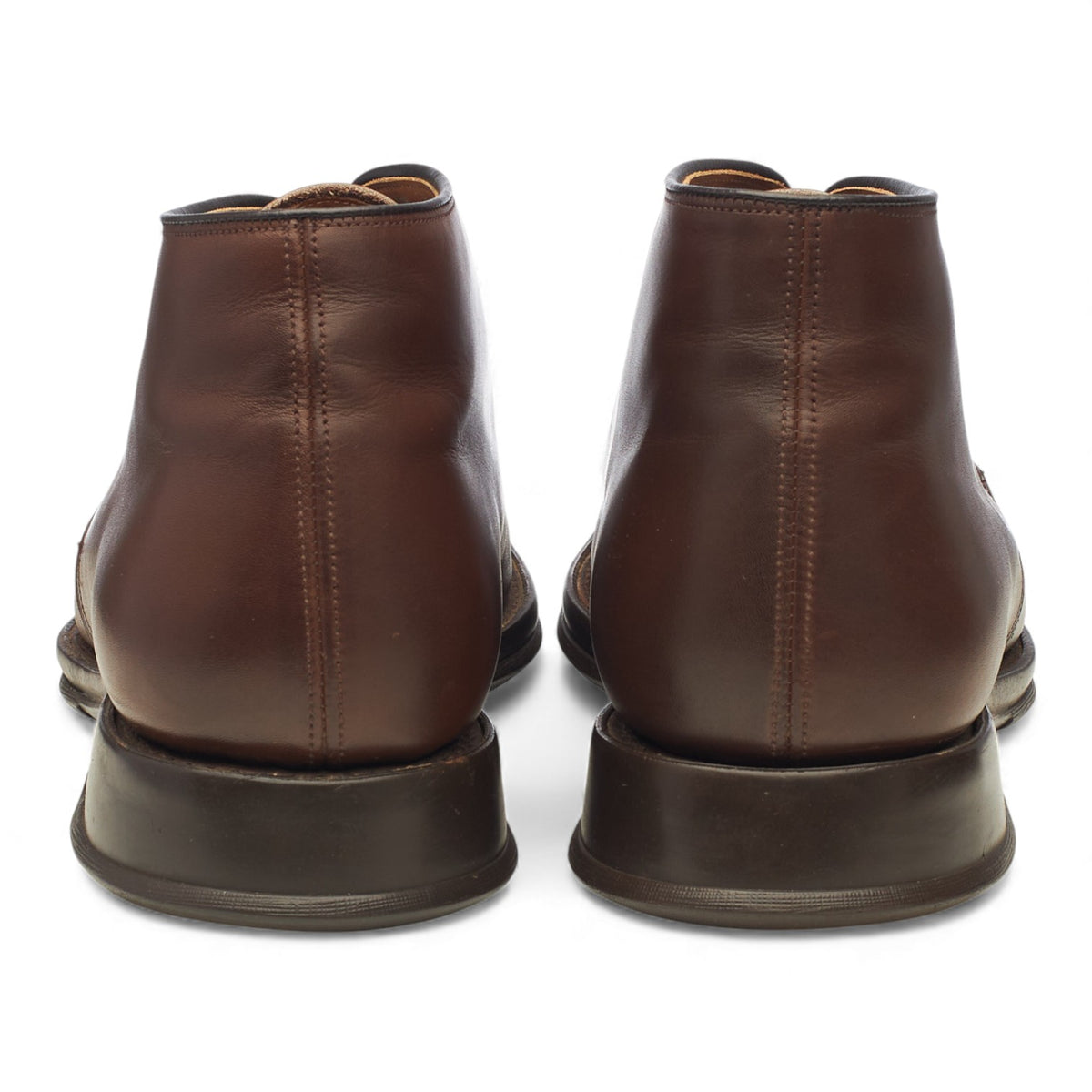 'Durham' Dark Brown Leather Chukka Boots UK 8 F