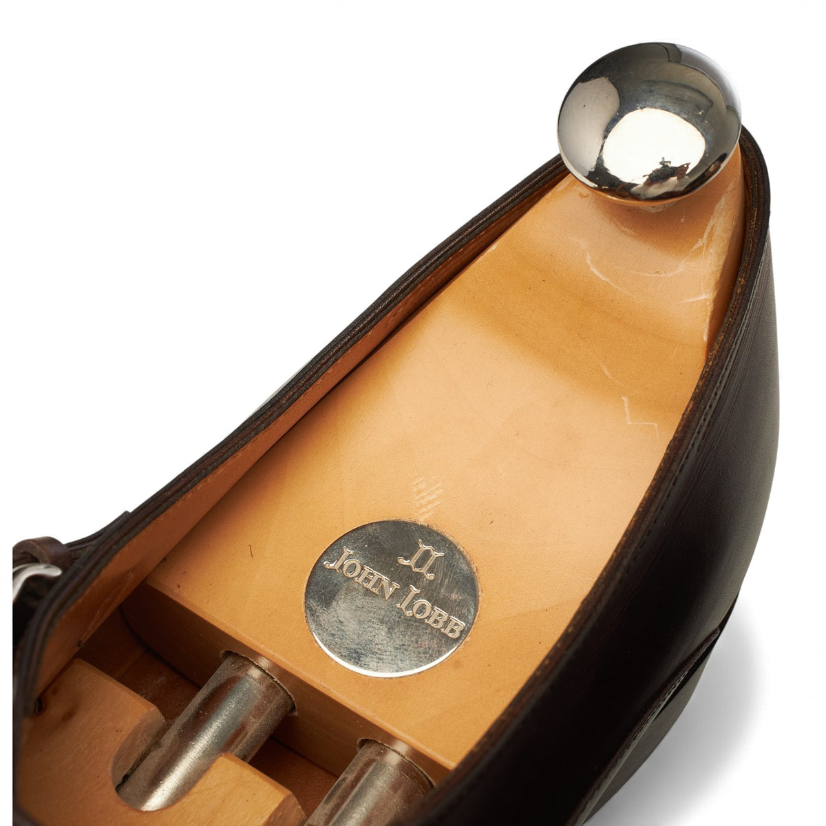 'Chapel' Dark Brown Museum Leather Double Monk Strap UK 9.5 E