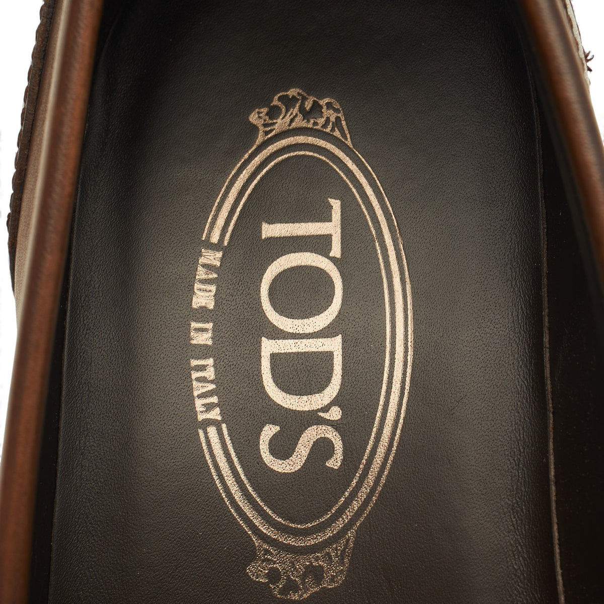 Brown Leather Horsebit Loafers UK 7.5