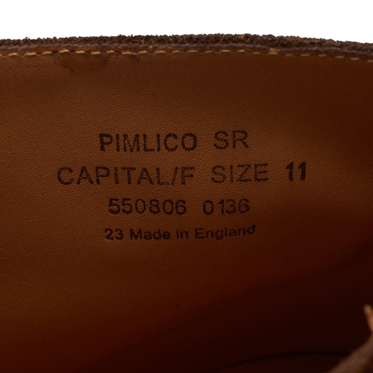 1880 'Pimlico' Brown Suede Chukka Boots UK 11 F