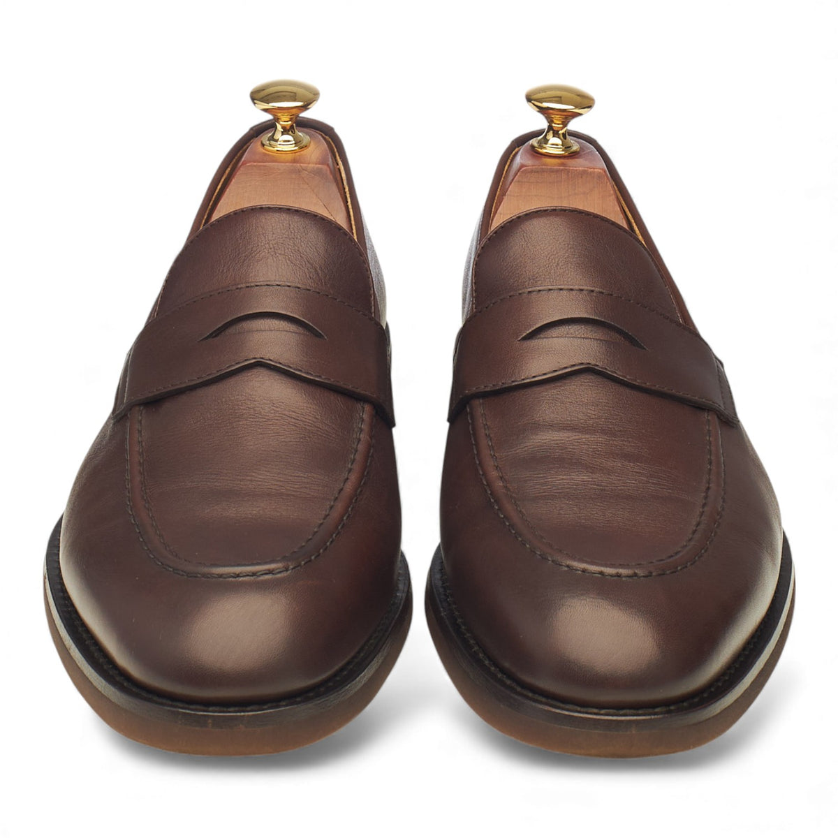 Dark Brown Leather Loafers UK 9 EU 43