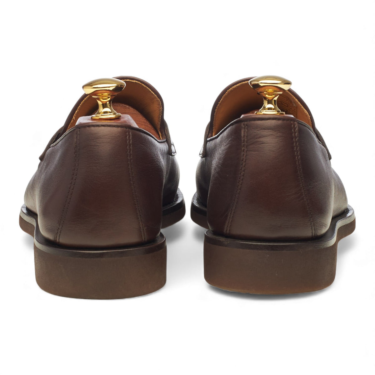 Dark Brown Leather Loafers UK 9 EU 43