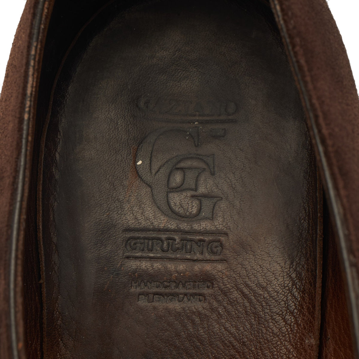 'Savile' Brown Suede Monk Strap UK 9 F