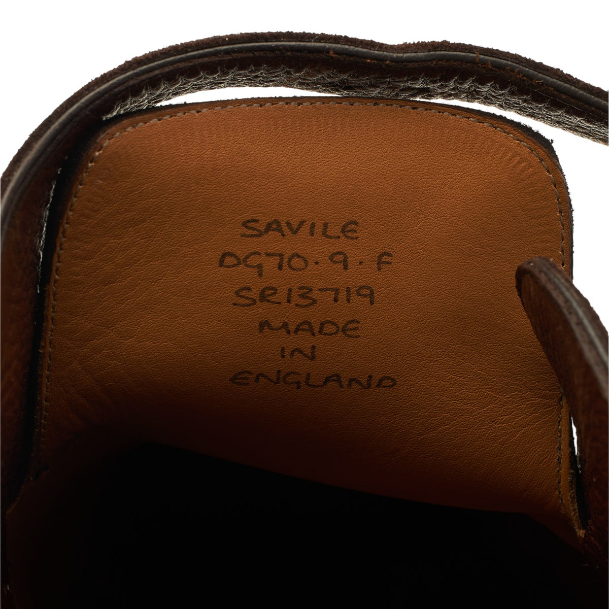 'Savile' Brown Suede Monk Strap UK 9 F