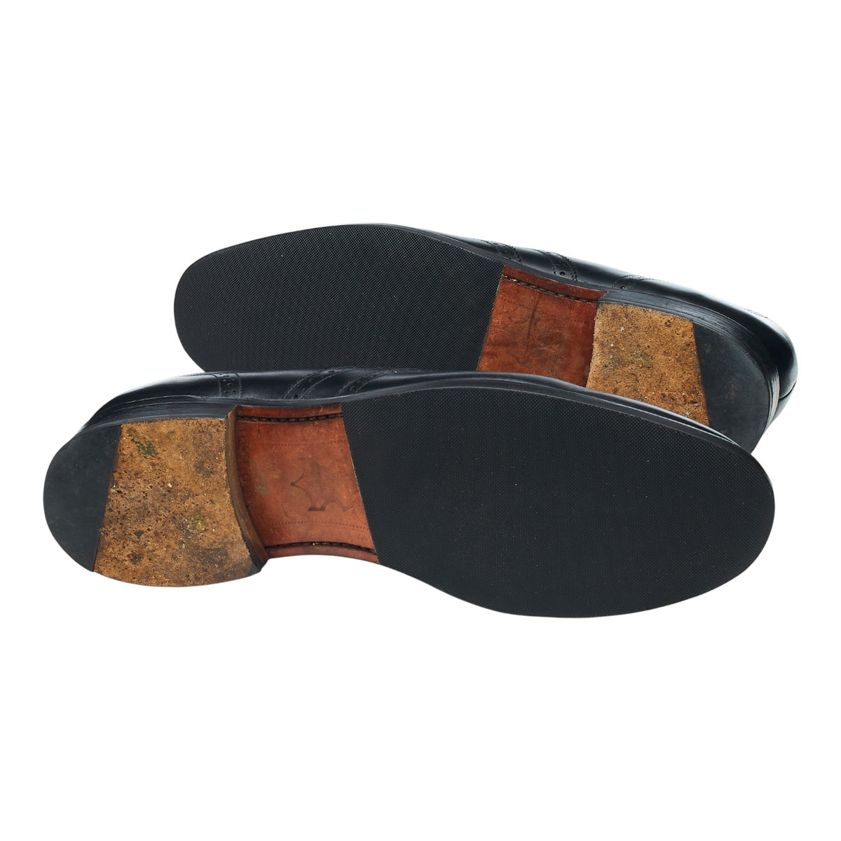 'Glasgow' Black Leather Oxford Brogues UK 9 G