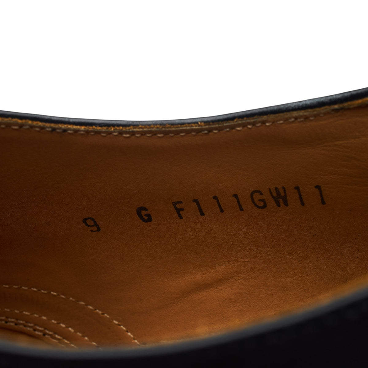 'Glasgow' Black Leather Oxford Brogues UK 9 G