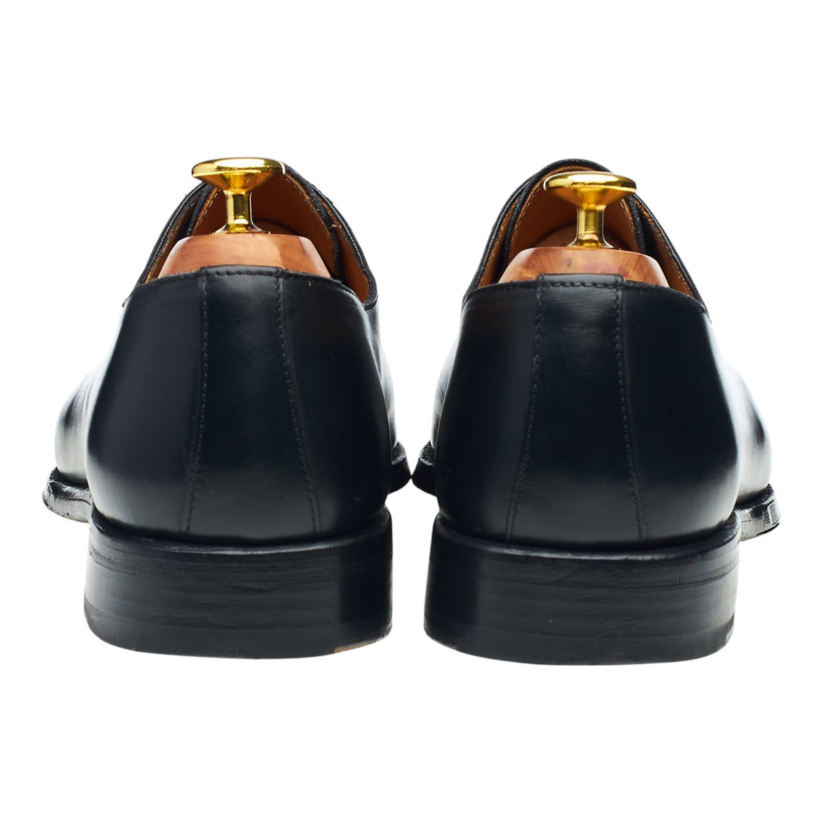 Black Leather Wholecut Oxford UK 8.5