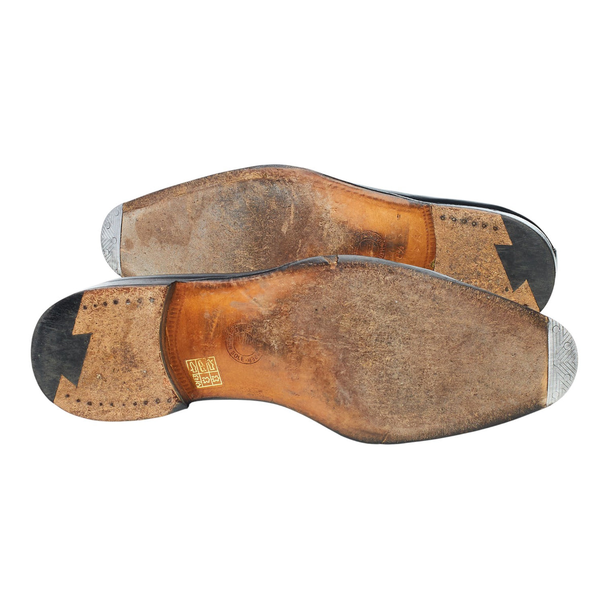 Black Leather Wholecut Oxford UK 8.5