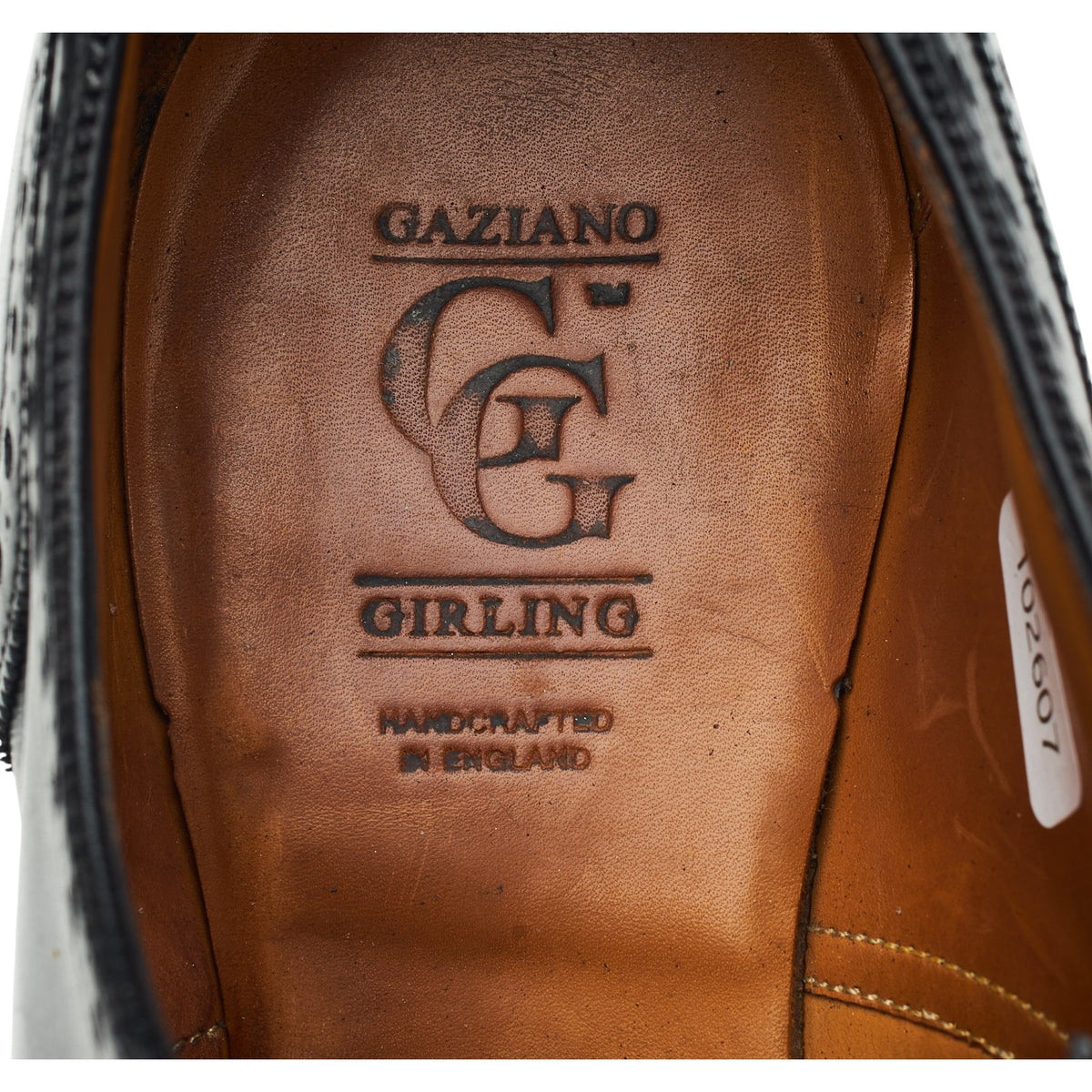 Deco 'Astaire' Black Leather Oxford Brogues UK 10 E