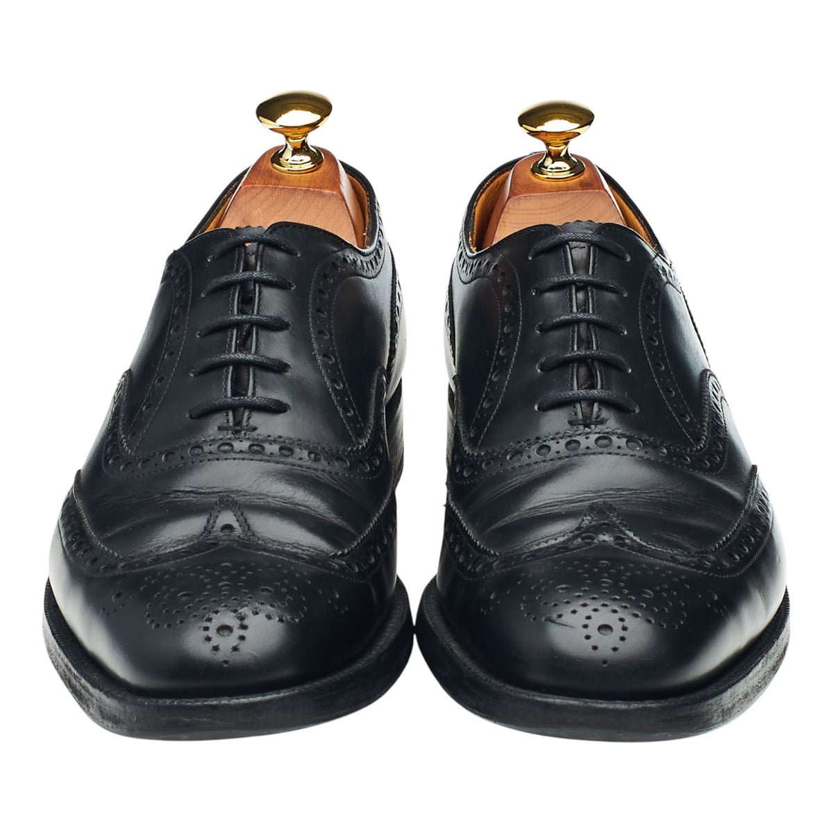'Chetwynd' Black Leather Oxford Brogues UK 6.5 F