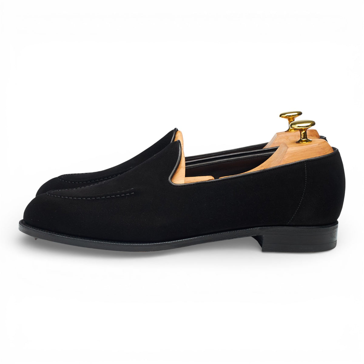 'Hampton' Black Suede Loafers UK 8 E