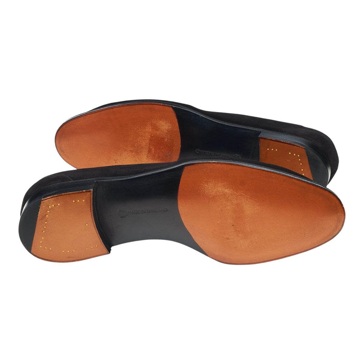 'Hampton' Black Suede Loafers UK 8 E