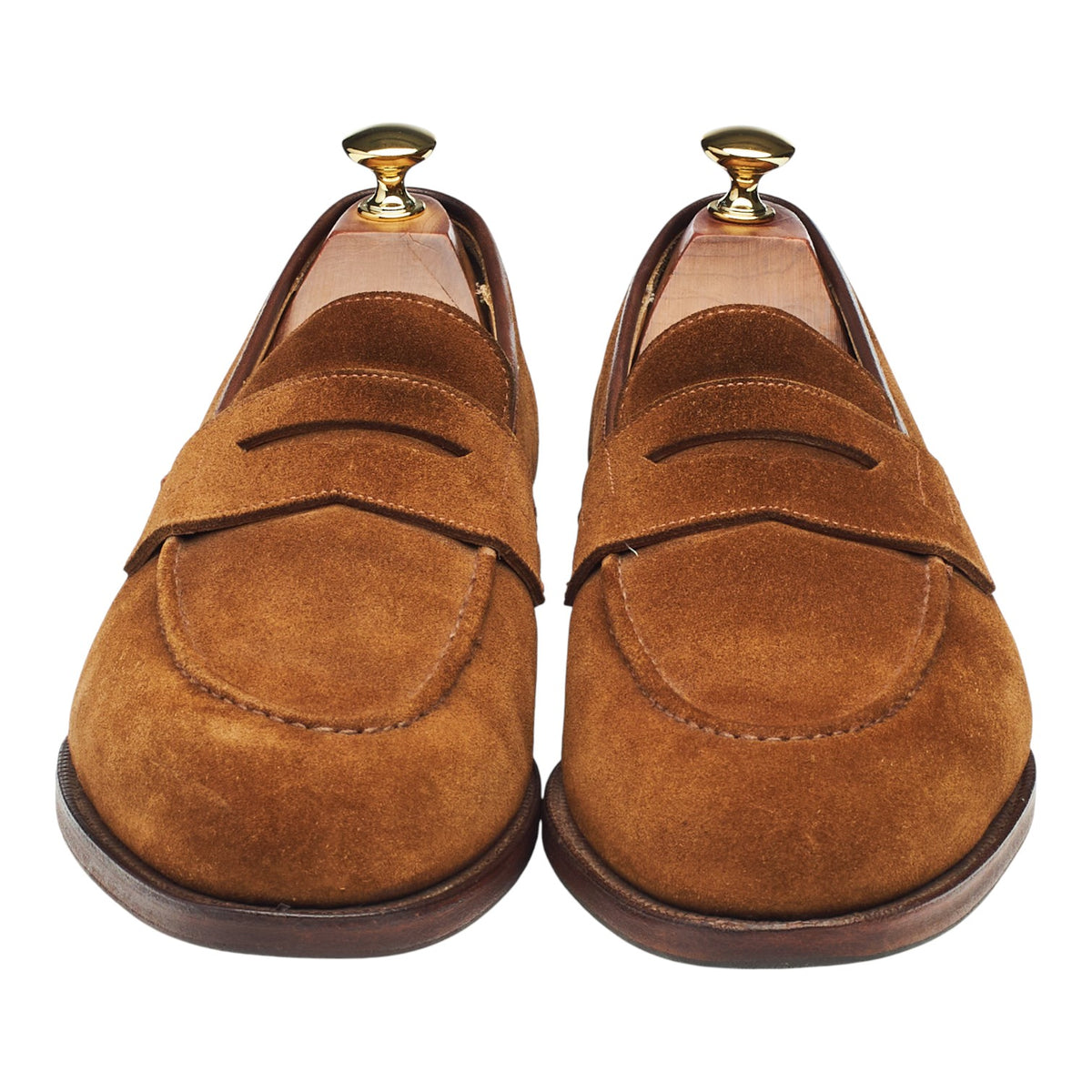 'Eaton' Snuff Brown Suede Loafers UK 9.5 E