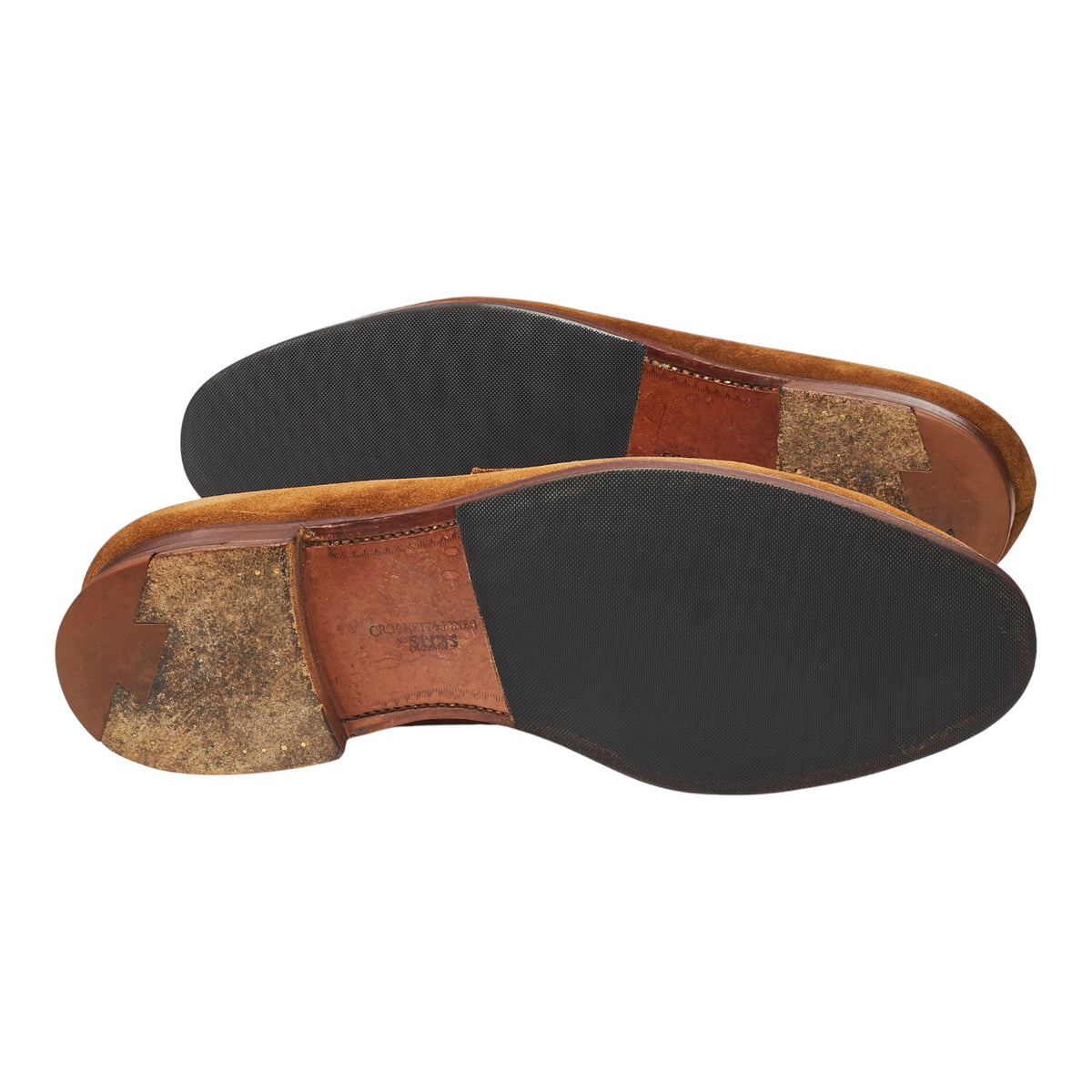 'Eaton' Snuff Brown Suede Loafers UK 9.5 E