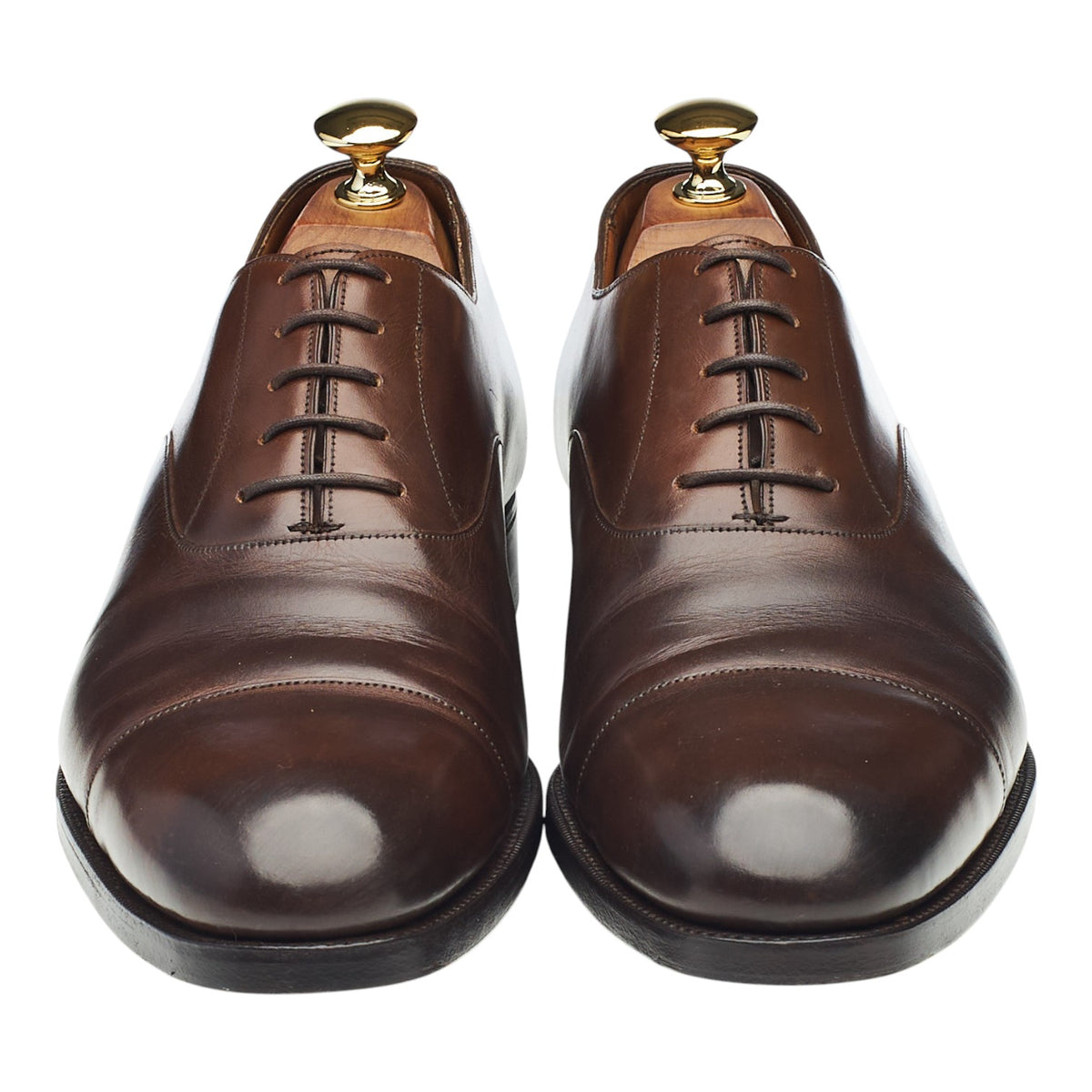 'Oxford' Dark Brown Leather Oxford UK 7 E