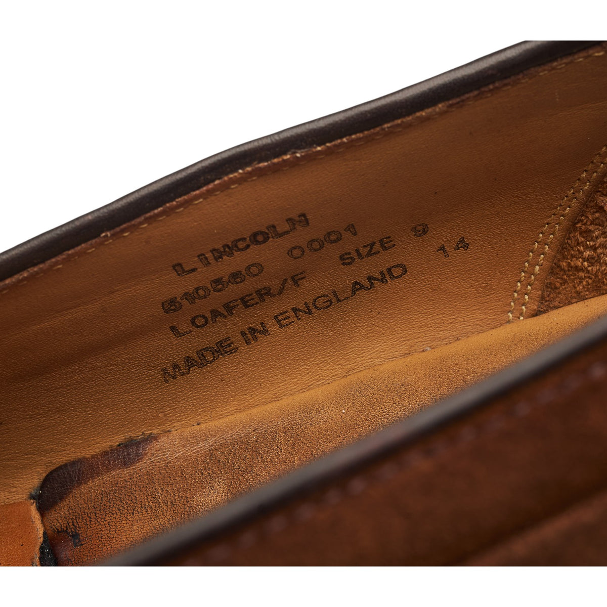 'Lincoln' Snuff Brown Suede Tassel Loafers UK 9 F