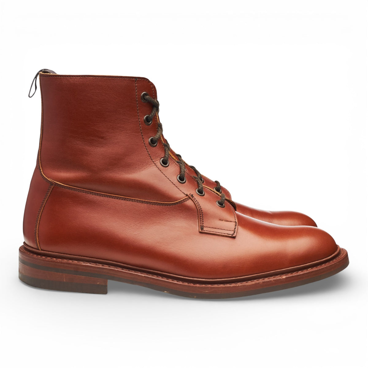 'Burford' Tan Brown Leather Boots UK 11