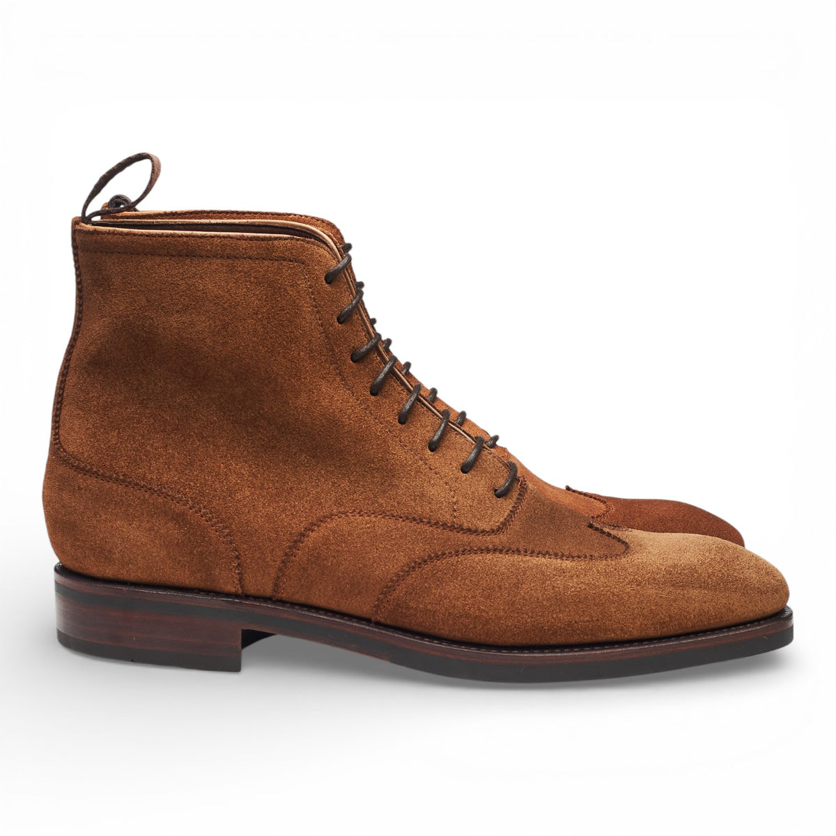 '80556' Tan Brown Suede Balmoral Boots UK 7 EE