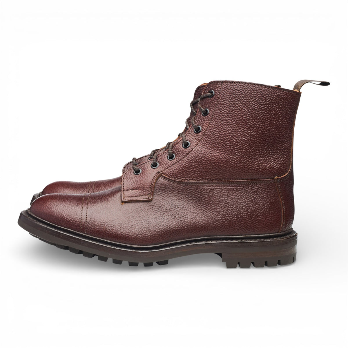 'Grassmere' Brown Grain Leather Boots UK 11