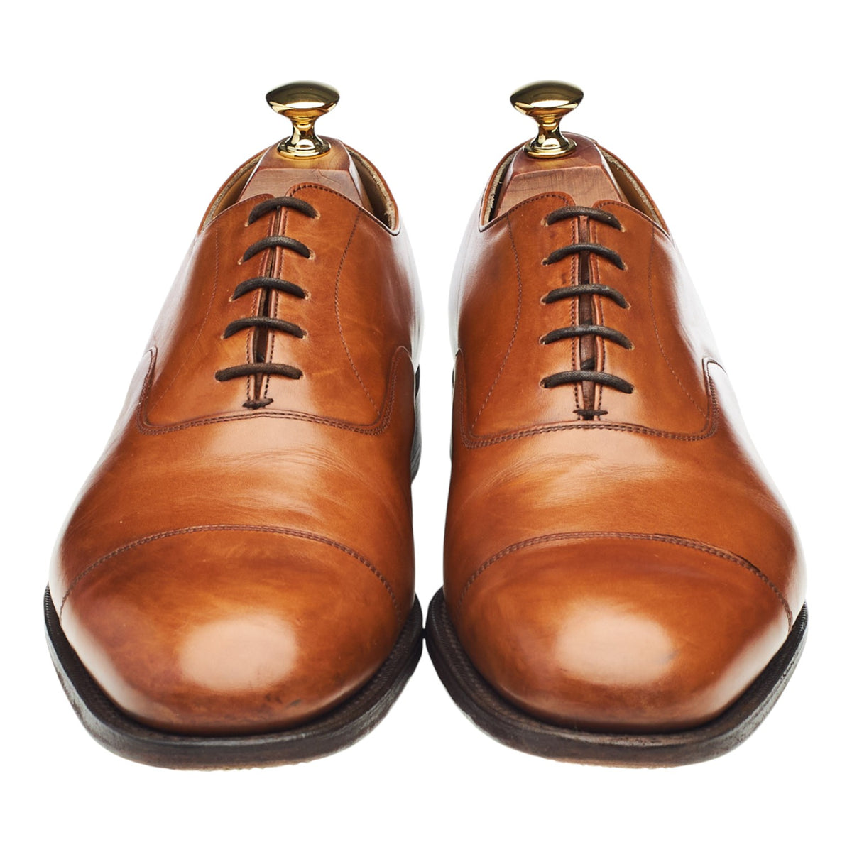 'Consul' Tan Brown Leather Oxford UK 9.5 G
