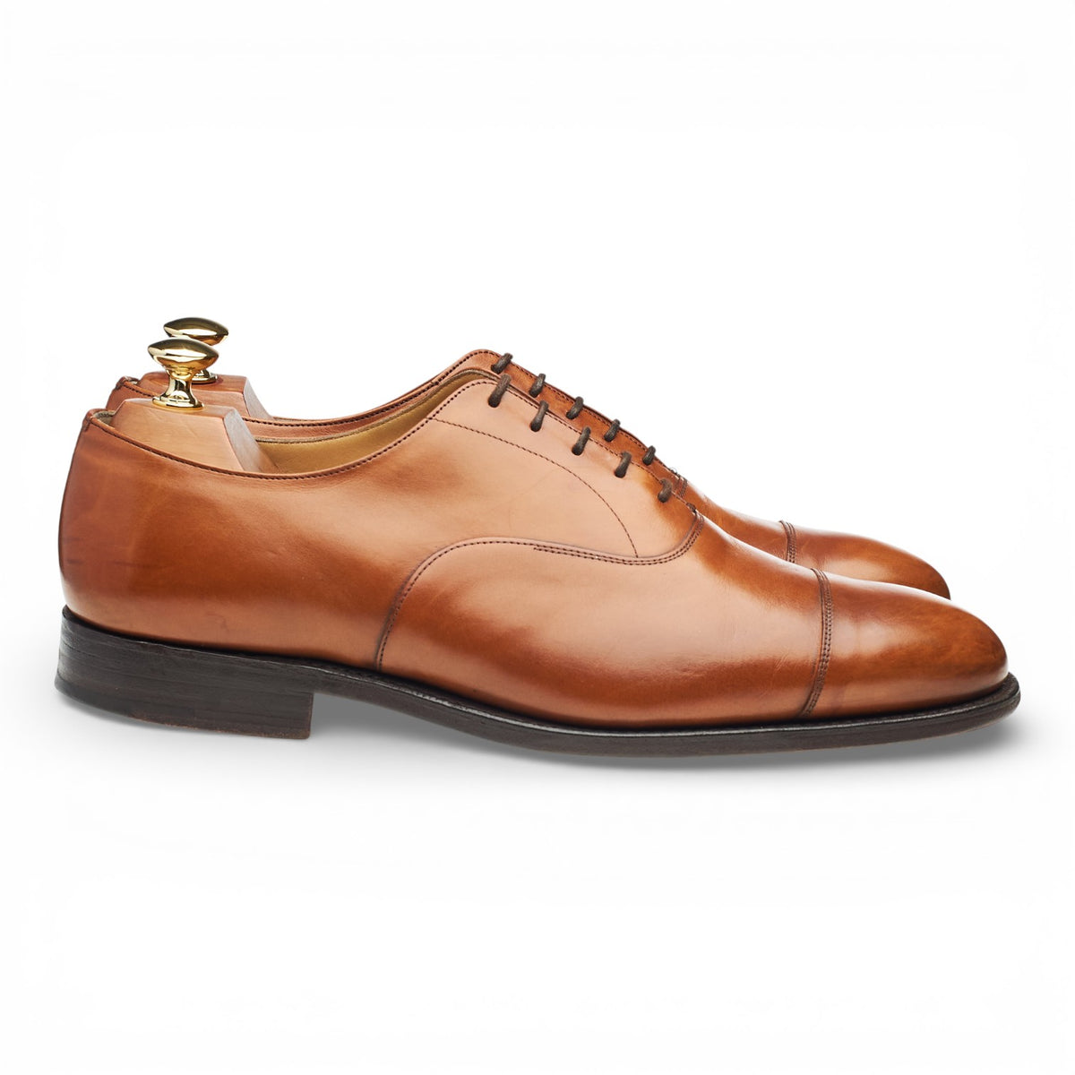 'Consul' Tan Brown Leather Oxford UK 9.5 G