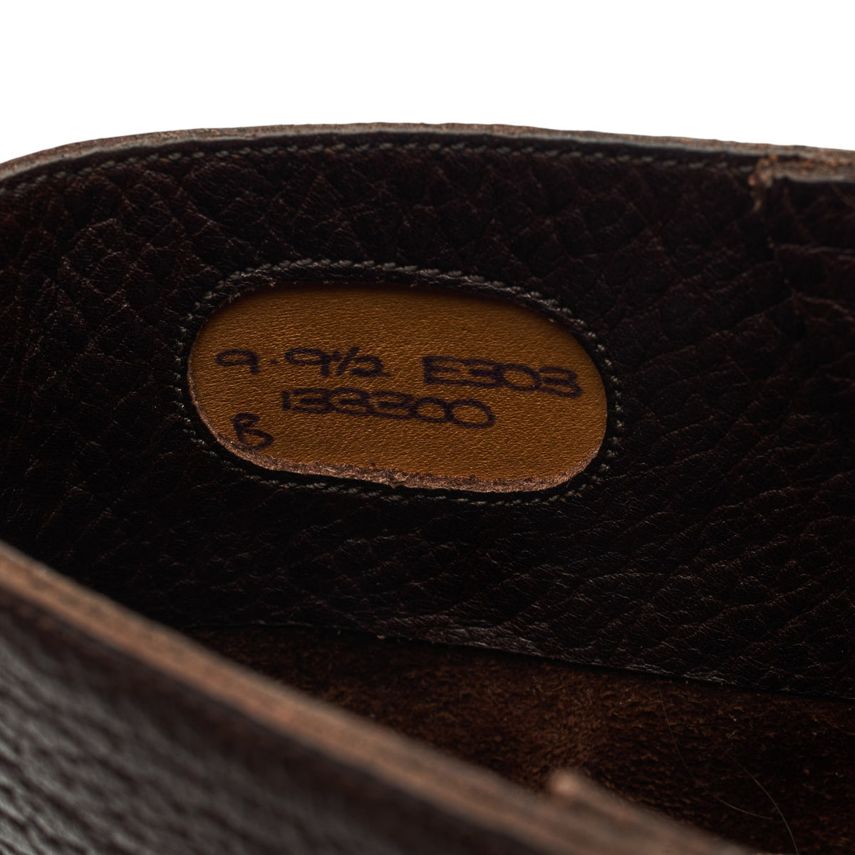 'Galway' Dark Brown Grain Leather Boots UK 9 E