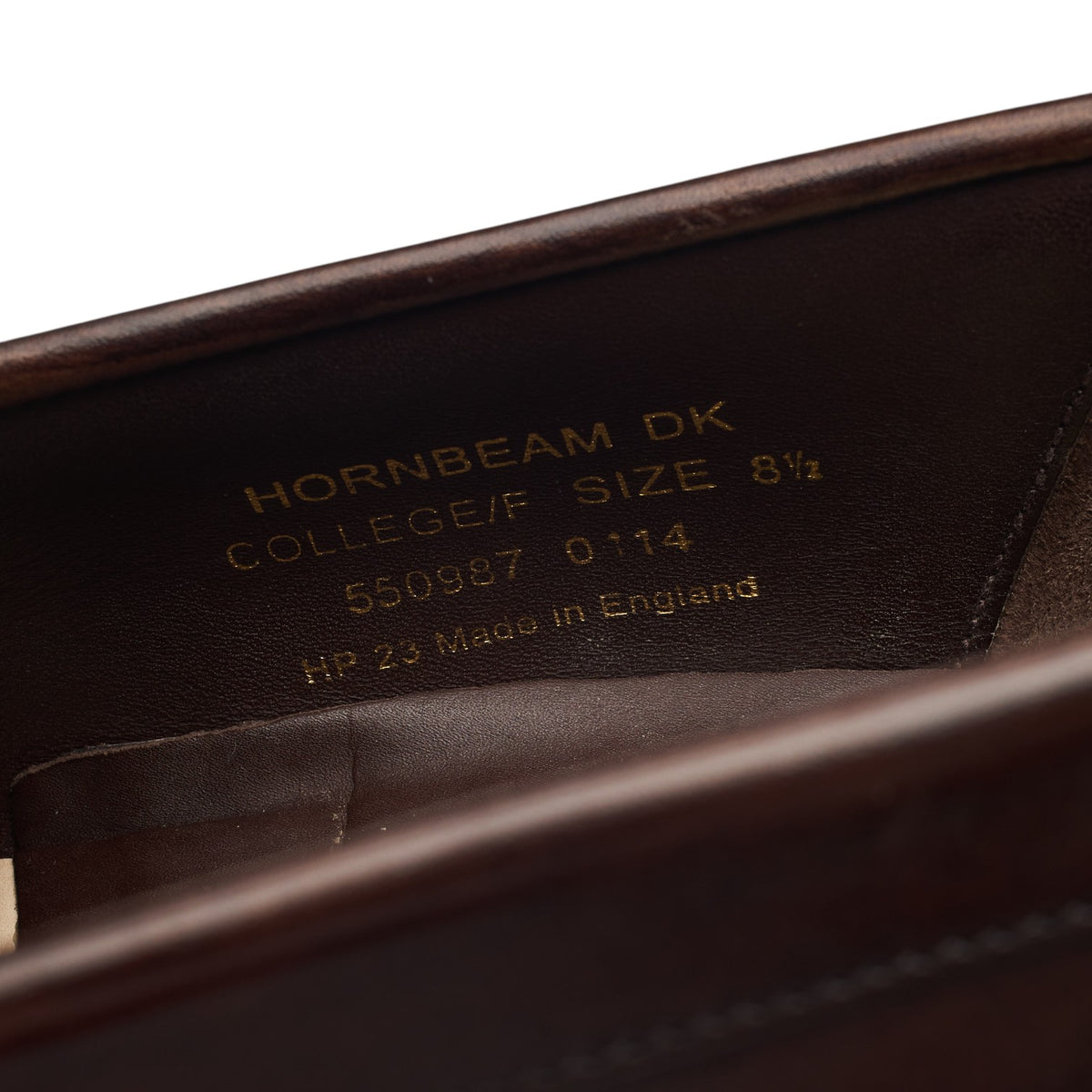 1880 'Hornbeam' Dark Brown Leather Loafers UK 8.5 F