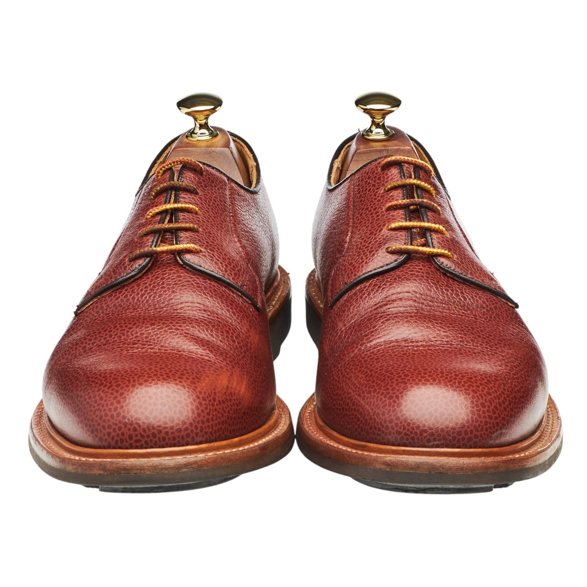 Mark McNairy Tan Brown Grain Leather Derby UK 9