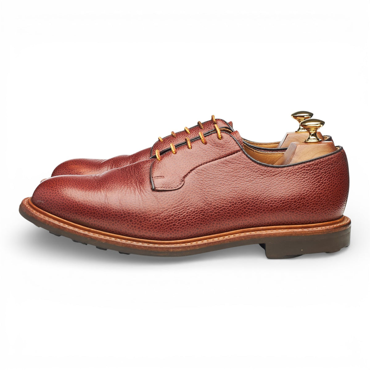 Mark McNairy Tan Brown Grain Leather Derby UK 9