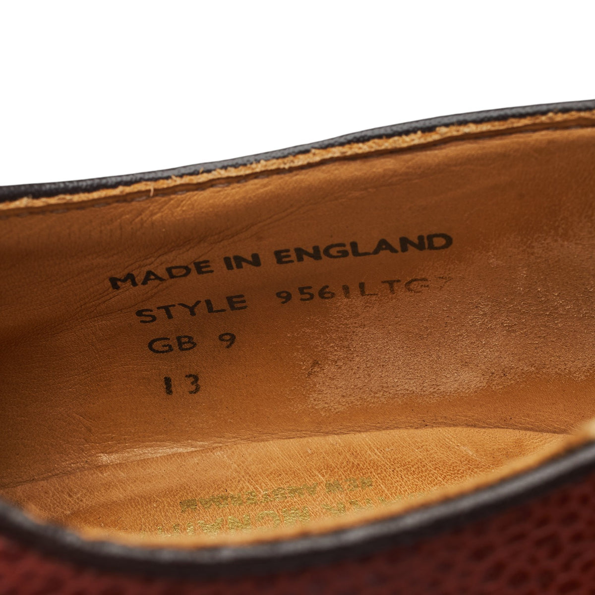 Mark McNairy Tan Brown Grain Leather Derby UK 9