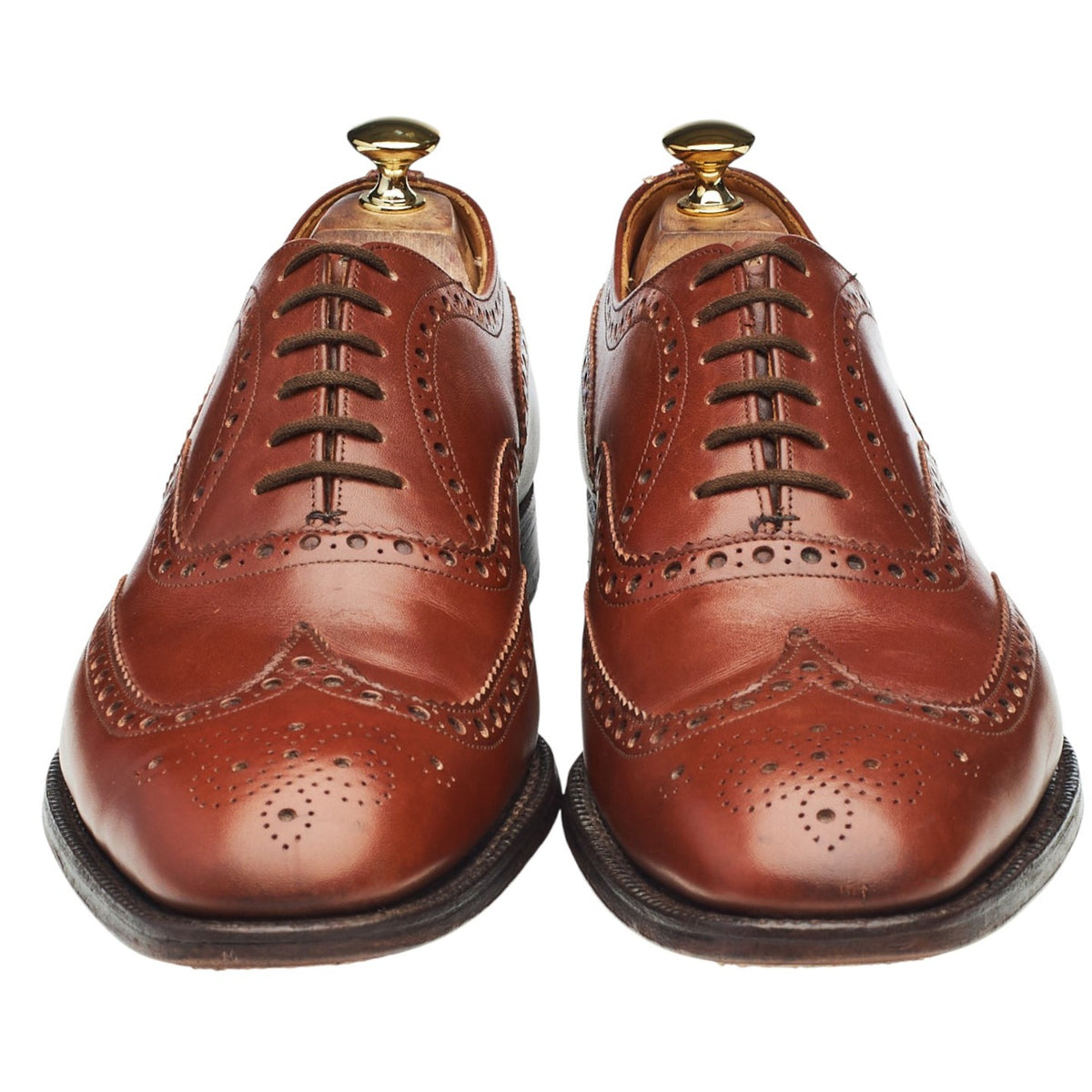 'Chetwynd' Tan Brown Leather Oxford Brogues UK 11.5 E