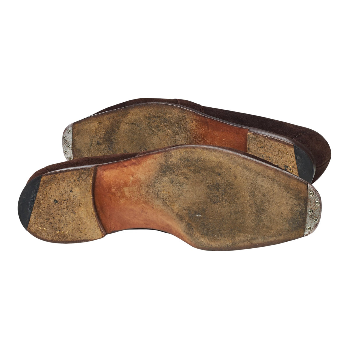 'Buckingham' Dark Brown Suede Loafers UK 8.5 E