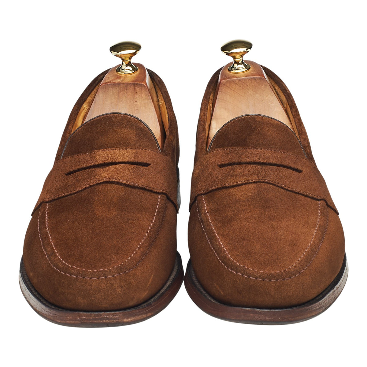 'Eton' Snuff Brown Suede Loafers UK 9.5 F