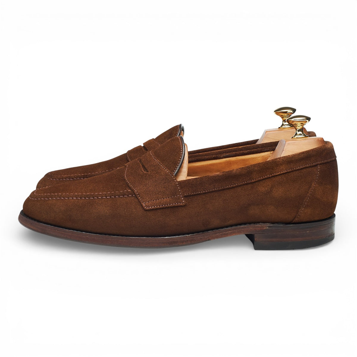 'Eton' Snuff Brown Suede Loafers UK 9.5 F