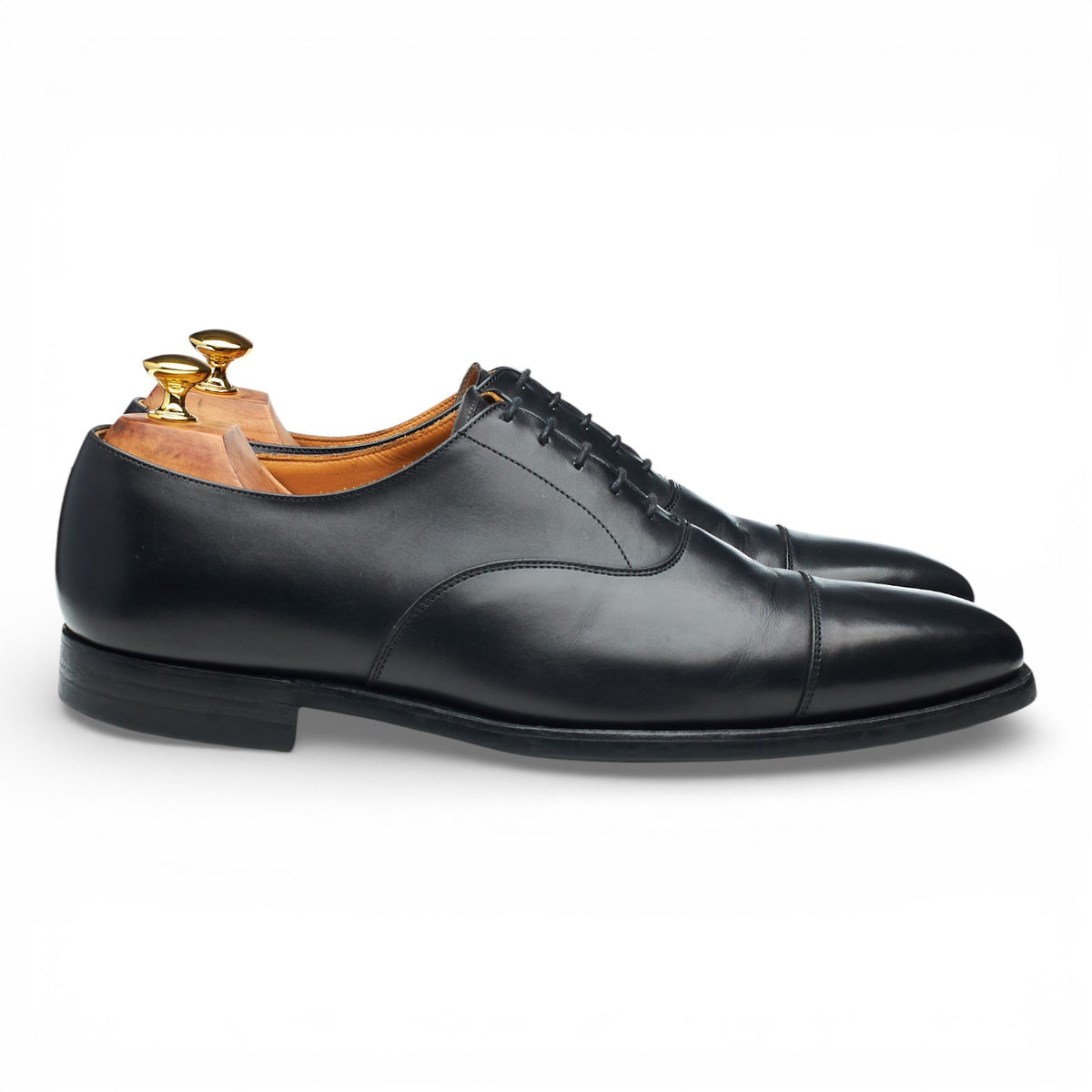 'Hallam' Black Leather Oxford UK 10 E